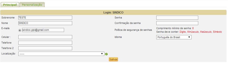 No campo Comentários pode-se comentar o serviço, utilize este campo para avaliar o trabalho realizado pela referente equipe de serviço. 7.