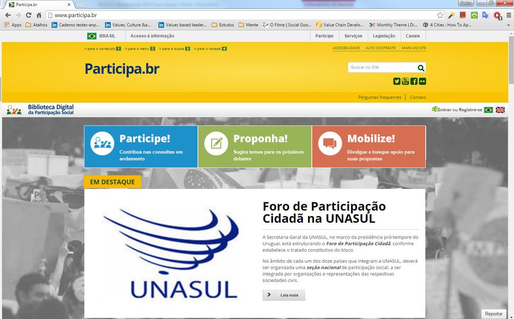 Qualifica e sistematiza informações sobre participação social na rede 4.