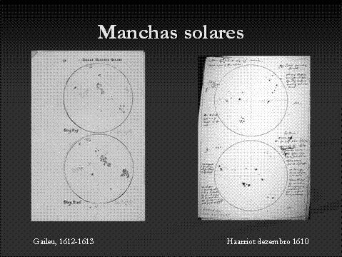 Em 1613 publica, através da Academia del Lincei, Istoria intorno alle macchie (História sobre as manchas solares), em que argumenta que a existência das manchas demonstra a rotação do Sol.