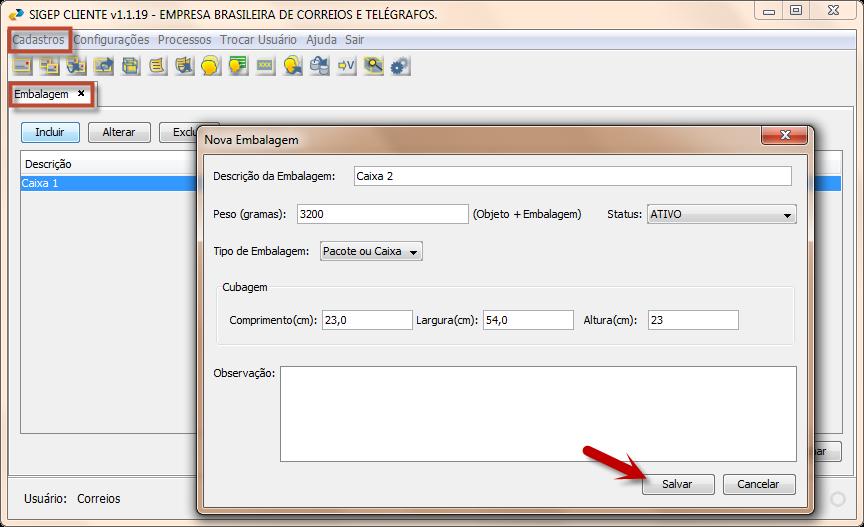 12.6 Alteração de Grupo de Destinatários No menu Cadastros, clicar no menu Grupo de Destinatários e selecionar o grupo a ser alterado.