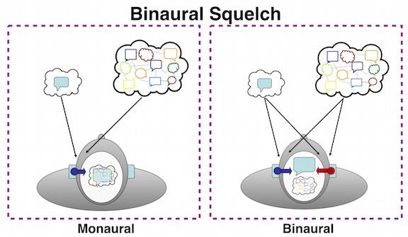 Binaural Squelch: Ruído competitivo e fala encontram-se