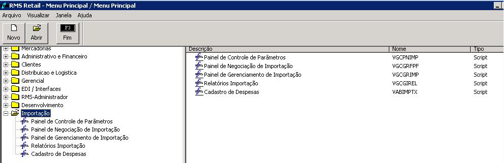 Armador o Armador Descrição do Armador. o Franquia Quantidade de dias de Franquia. o Valor Valor para o excedente.