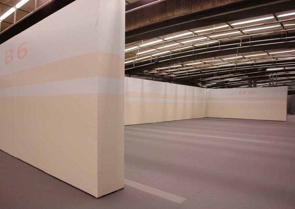 parking, 2008 / acrylic paint on exhibition panels and