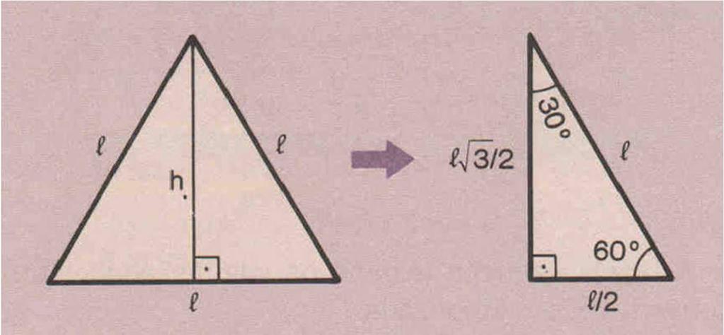 2. Razões trigonométricas de 30 o, 45 o e 60 o Então, no triângulo retângulo, temos: sen o