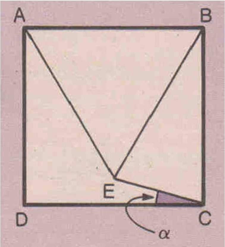 2. Razões trigonométricas de 30 o, 45 o e 60 o Exercício 7: Na figura seguinte, ABCD é um
