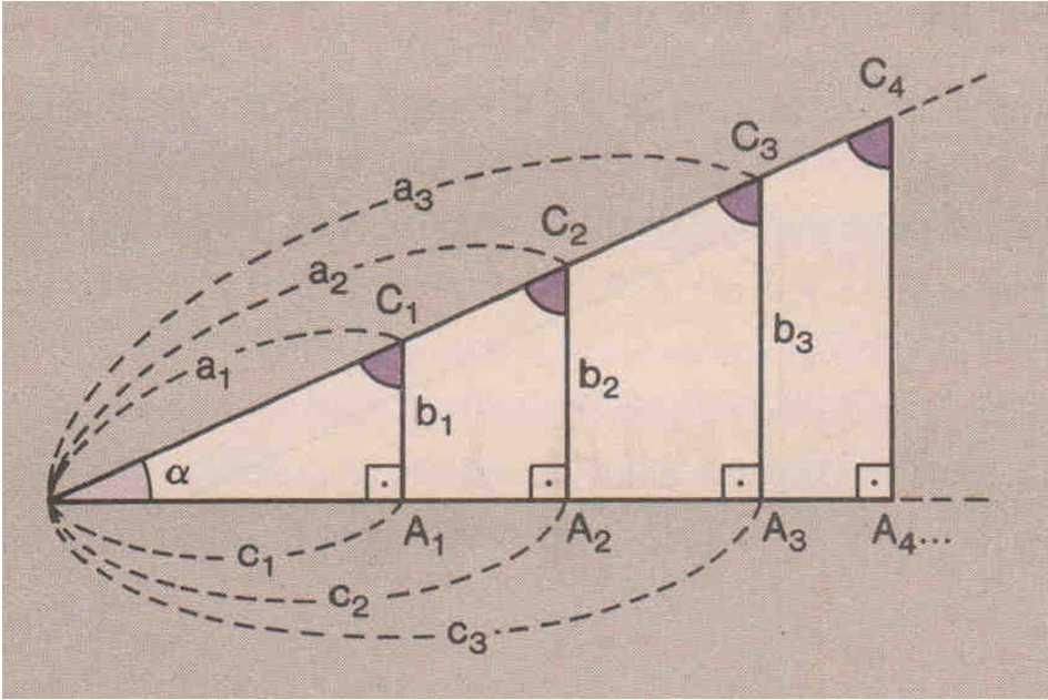 1.1. Seno, cosseno e tangente de um ângulo agudo Seno de α é a razão entre o cateto oposto a esse ângulo e a hipotenusa.