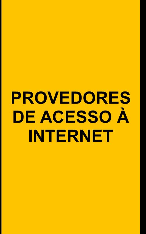 PESQUISA TIC PROVEDORES ÁREAS DE MEDIÇAO CARACTERÍSTICAS DA EMPRESA INFRAESTRUTURA INTERNA (IPv4 / IPv6 AS IX.br) Fonte: CETIC.