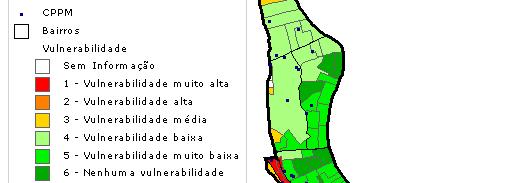 mapa 76 distribuição das usuárias da CPPM por bairros da zona leste de João Pessoa, 2009.