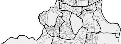 A diferenciação de volume de população da cidade entre Seplan e IBGE pode ser explicada pela ausência de harmonização entre os limites dos setores censitários com os limites dos bairros da