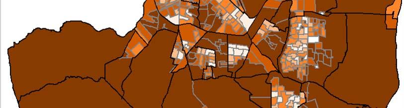 mapa 57 - incidência de domicílios cujos responsáveis são jovens com até