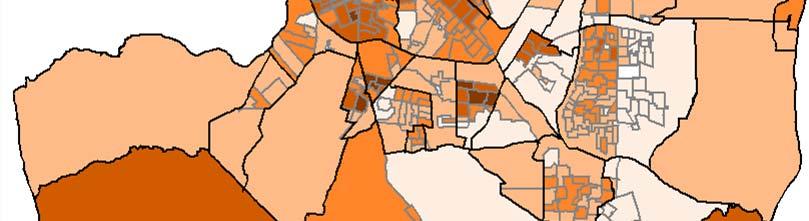 mapa 59 - incidência de domicílios com responsáveis com 50 anos ou