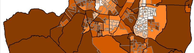 mapa 61- incidência de domicílios sem coleta de esgoto por