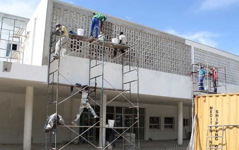 Moçambique - Plano Estratégico 2016-2020 Trabalhos de construção do novo Bloco de Oftalmologia no Hospital Central da Beira.