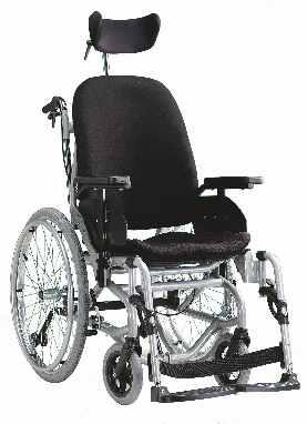 Cadeira de posicionamento indicada para utilizadores que necessitem de mudanças frequentes de posição.