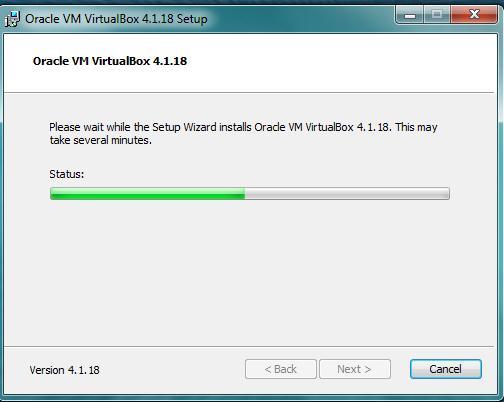 no seu ambiente de trabalho Oracle VM VirtualBox.