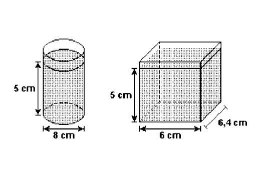 93. (Fatec) Um cilindro circular reto tem volume igual a 250 cm. Um plano, paralelo ao eixo desse cilindro, à distância de x cm desse eixo, determina uma seção retangular de área igual a 60 cm.