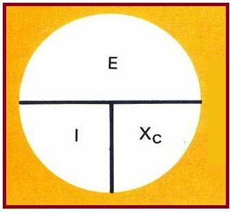 Nos circuitos 1 e 2 mostrados na figura, a tensão aplicada é 10 volts e a frequência 60Hz, porém, as capacitâncias são diferentes.