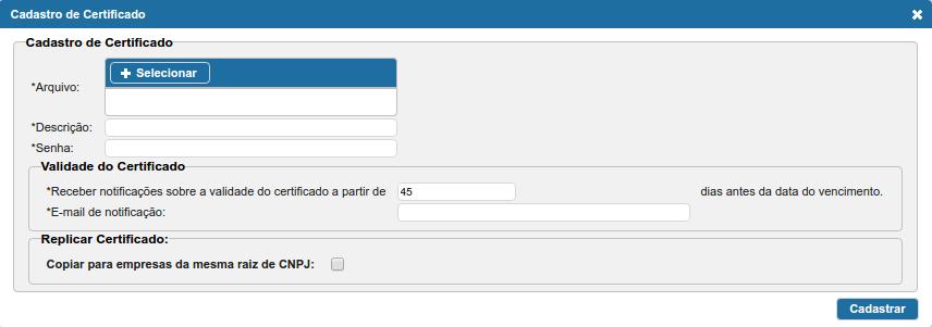 3.3. Cadastro de Clientes/Transportadoras O cadastro de clientes e transportadoras não é obrigatório, mas serve para automatizar e tornar o processo de emissão de NF-e mais rápido.