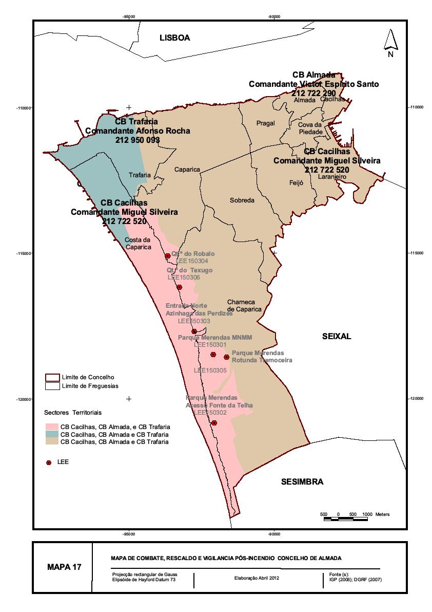 Anexo XI - Mapa de Combate, Rescaldo e Vigilância