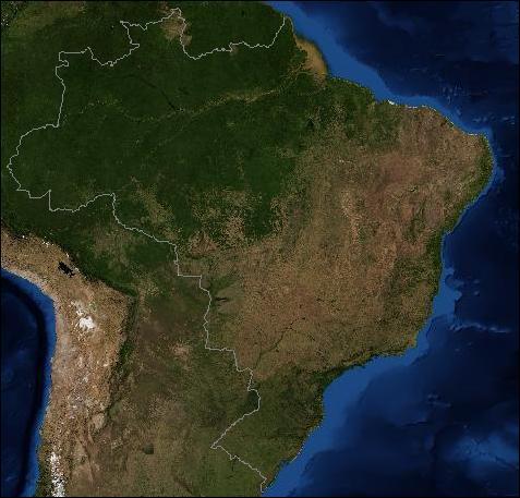 Brasil 5 maior país do planeta com um território de 8,5