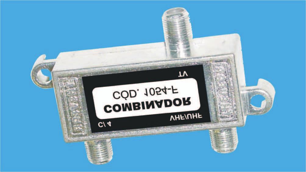 053-F permite a entrada de um sinal de um modulador de áudio e vídeo na frequência de um canal de LETRA (A-3 até W) e também que este nível seja ajustado para equalizá-lo ao sistema.