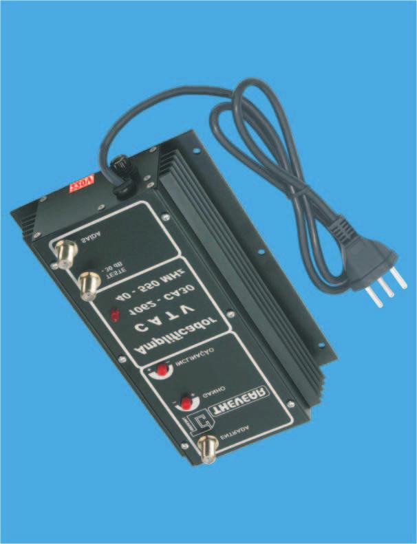 Os amplificadores cód. 06CA30 utilizam um circuito integrado híbrido para a amplificação dos sinais. Os amplificadores cód.