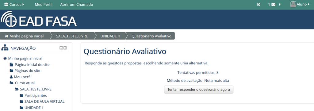 Um questionário é composto por perguntas objetivas, podendo elas serem de múltipla escolha,