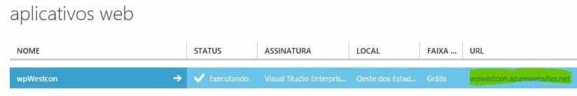 11 - Quando seu aplicativo estiver pronto para executar, será exibida esta mensagem: 12 - Clicando na URL assinalada você será direcionado ao portal.