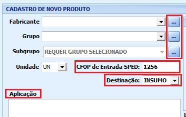 GRADE Coluna: CADASTRAR COMO NOVO Quando marcada, significa que o sistema não encontrou esse produto no cadastro e fará o cadastro do mesmo, como um novo produto.