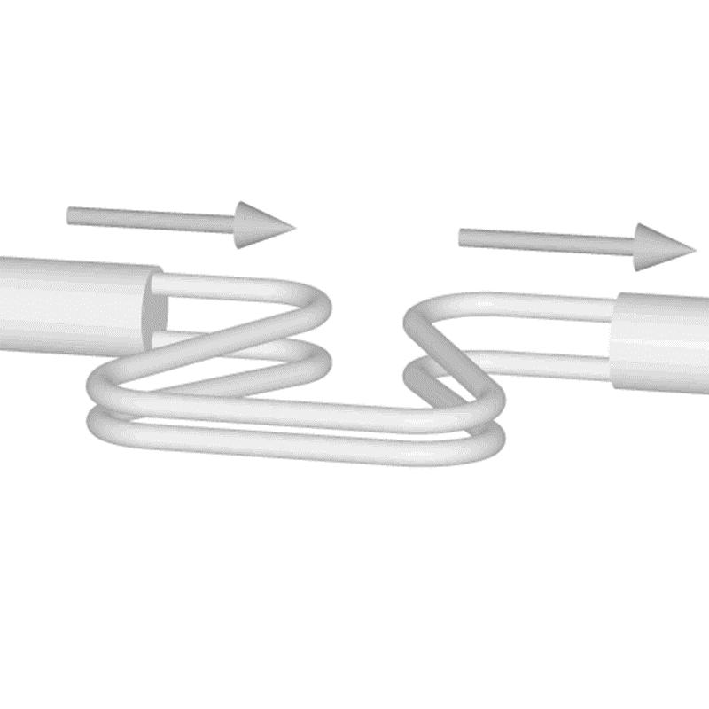 Medidores especiais de vazão Efeito Coriolis Um tubo em U é excitado externamente de modo a vibrar; A passagem do fluído pelo tubo