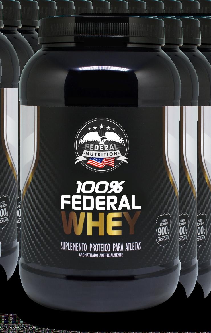 FEDERAL WHEY PROTEÍNA 3W SUPLEMENTO PROTEICO EM PÓ PARA ATLETAS A 100% FEDERAL WHEY DA FEDERAL NUTRITION É UM SUPLEMENTO PROTEICO EM PÓ DE FÁCIL DIGESTÃO, FORMULADO COM PROTEÍNA DE ALTO VALOR