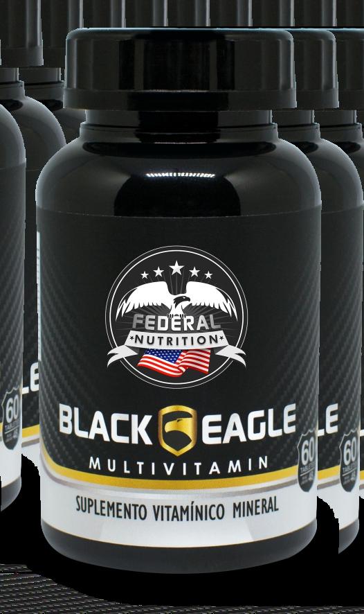 BLACK EAGLE MULTIVITAMIN SUPLEMENTO VITAMÍNICO MINERAL DESENVOLVIDO PARA ATLETAS QUE PRETENDEM ATINGIR MELHORES RESULTADOS E SUPRIR AS NECESSIDADES FISIOLÓGICAS DAS VITAMINAS E MINERAIS.