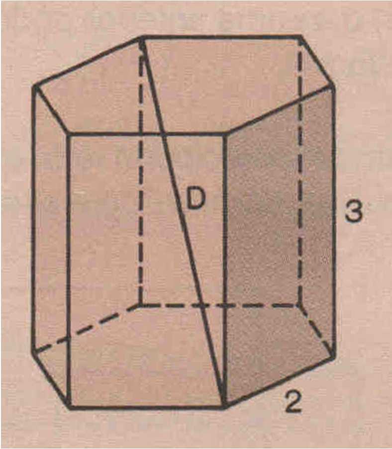 1.5. Área lateral e área total Exercício 7: A figura abaixo mostra um prisma hexagonal