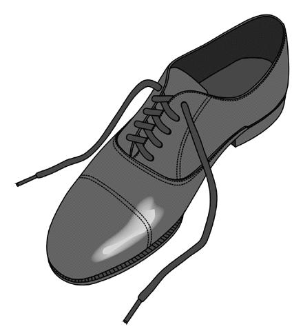 pé por um cadarço branco, solado e salto de borracha, na cor branca, com acabamento diversificado, desde que o aspecto geral do sapato não seja alterado, em relação ao constante da figura; CXXI -