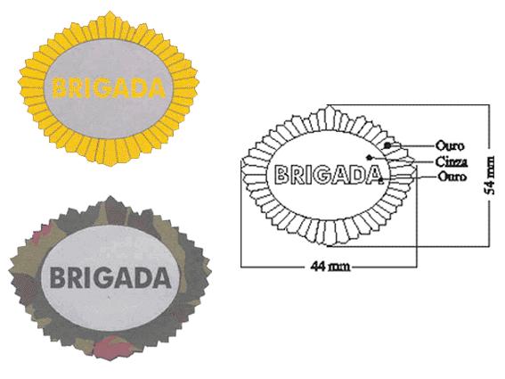 uma divisa na cor branca ou prateada; b) 2º Sargento: quatro divisas, formando dois conjuntos, um superior, de três, e outro inferior de uma, separados por uma divisa na cor branca ou prateada; c) 3º