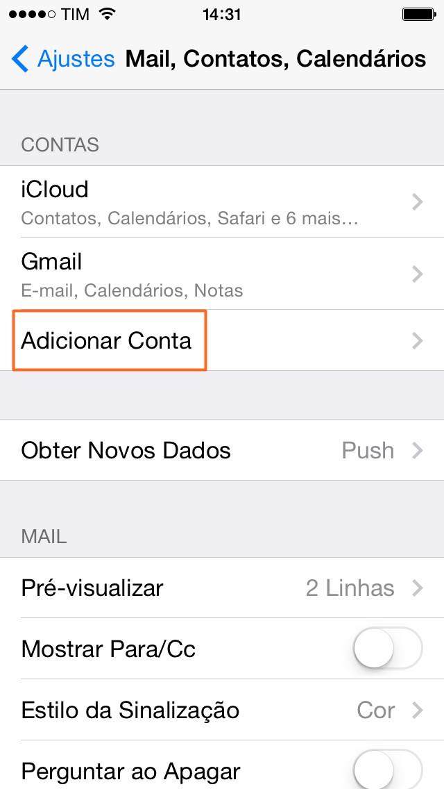 3. Selecione adicionar