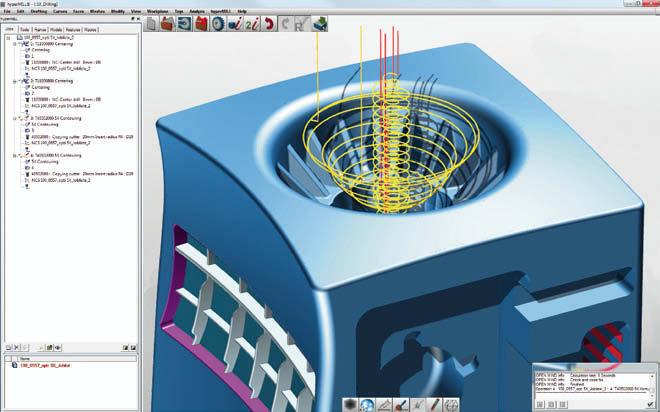Destaque Integrações ao CAD hypercad -S Geometric Engine * A inovação CAD para CAM O primeiro módulo**, Geometric Engine, é estendido com hypermill 2013.