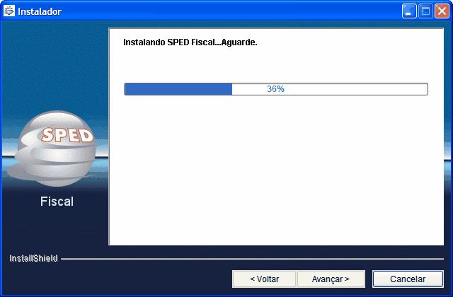 Emissor Tela instalando o SPED