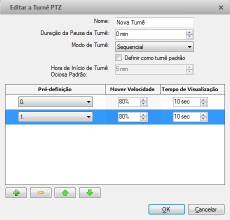 Figura 8: A caixa de diálogo Editar a Turnê PTZ 3. Na caixa de diálogo Editar a Turnê PTZ, atribua um nome para a turnê. 4.
