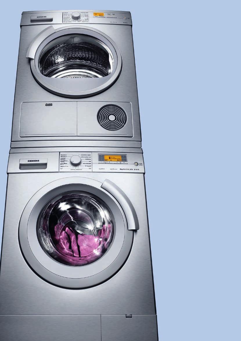 Secadoras de roupa Siemens As novas secadoras Siemens aliam a máxima capacidade (8 kg) com o desenho exclusivo.