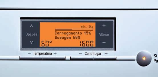 Permite detectar a quantidade de roupa introduzida na máquina de lavar e controlar na perfeição o movimento do tambor durante todo o programa de lavagem, reduzindo ao máxi mo qualquer tipo de