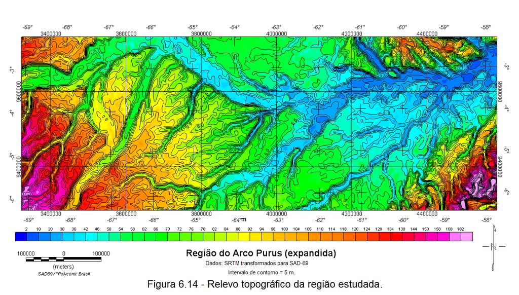 A Figura 6.15 traz a mesma base topográfica, porém esmaecida e com menos detalhes, sobre a qual se colocou parte dos elementos da interpretação da Figura 6.