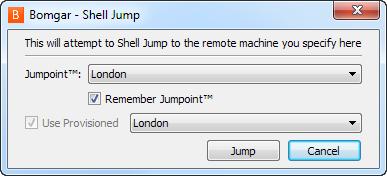 Efectuar Shell Jump para um dispositivo de rede remota O Shell Jump permite uma ligação rápida a um dispositivo de rede activado com SSH ou Telnet para utilizar a função da linha de comando nesse