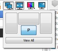 Utilizar o ícone Mostrar Seleccione o ícone Mostrar para ver todos os monitores ligados ao computador remoto.