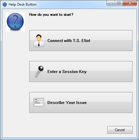 Clique neste botão para abrir uma caixa de diálogo para pedir ao cliente para iniciar sessão.