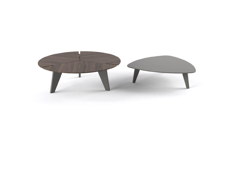 GC3908 GC3909 GC1301 TREVO Coffee Tables Coffee tables with structure in MDF and possibility on the top of lacquered or veneer finishing.
