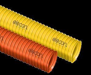 Eletrodutos PVC flexível marelo Eletrodutos NR 15465 Não propaga chamas; lta flexibilidade; Não