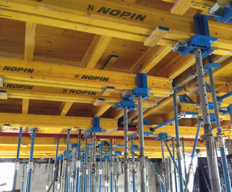 Painel Tricapa e Vigas H20 NOPIN Adaptável a qualquer tipo de sistema de formas para concreto Viga H20 NOPIN Adaptável a qualquer tipo de obra.