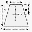 Triângulo a h / 2 x = a / 2 y = h / 3 a h² / 24 0,05 a³