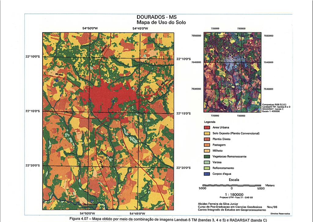 DOURADOS-MS Mapa de Uso do Solo 54º50'0''W 54 45'0''W 720000 730000 7&50000 7550000 22 10'0"5 22º10'0 "5 7640000 7540000 7530000 7530000 22 16'0"$ 22º15'0"S 720000 730000 Composicao RGB (5,3,C}